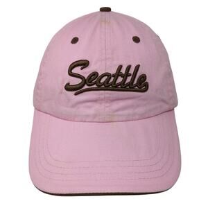 Seattle Slideback Hat Pink One Size Adjustable Embroidered Outdoor Polar